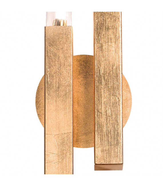 Aplique Spigolo Pan de Oro 2 bombillas 32,5cm
