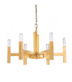 Spigolo pendant lamp Gold leaf 6 bulbs 61.4cm
