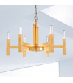 Suspension Spigolo Feuille d'or 6 ampoules 61,4cm