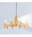 Suspension Spigolo Feuille d'or 10 ampoules 61,4cm