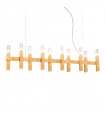 Suspension Spigolo Feuille d'or 10 ampoules 34cm