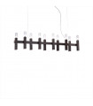 Spigolo suspension Brushed brown 10 bulbs 34cm