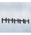 Spigolo suspension Brushed brown 10 bulbs 34cm