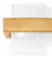 Wall light Rettangolo Gold leaf 2 bulbs 24cm