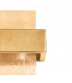 Applique murale Rettangolo Feuille d'or 2 ampoules 17cm