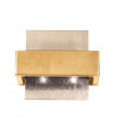 Applique murale Rettangolo Feuille d'or 2 ampoules 17cm