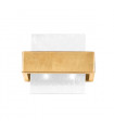 Wall light Rettangolo Gold leaf 2 bulbs 17cm
