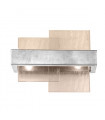 Wall light Rettangolo Silver leaf 2 bulbs 24cm