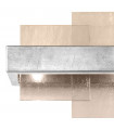 Wall light Rettangolo Silver leaf 2 bulbs 24cm
