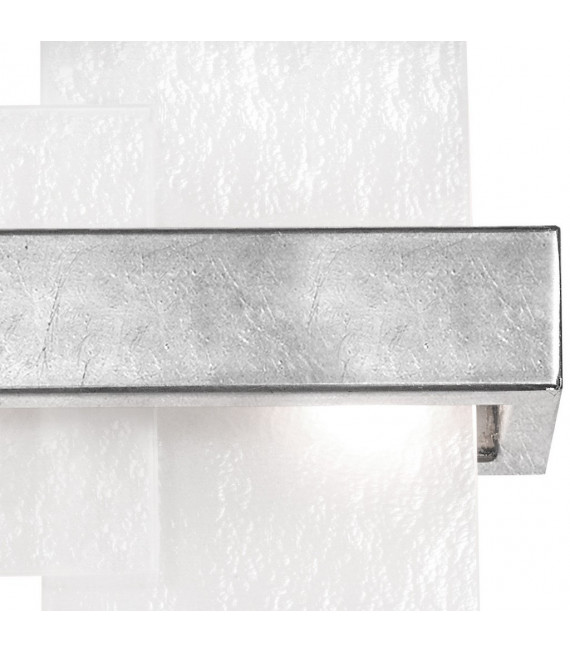Wall light Rettangolo Silver leaf 2 bulbs 24cm