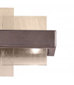 Wall light Rettangolo Brushed brown 2 bulbs 24cm