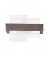 Wall light Rettangolo Brushed brown 2 bulbs 24cm
