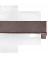 Applique murale Rettangolo Brun brossé 2 ampoules 24cm
