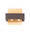 Wall light Rettangolo Brushed brown 2 bulbs 17cm