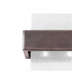 Wall light Rettangolo Brushed brown 2 bulbs 17cm