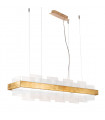 Rettangolo pendant lamp 1 bulb Gold leaf