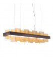 Suspension Rettangolo 1 ampoule Brun brossé