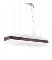 Suspension Rettangolo 1 ampoule Brun brossé