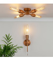 Wall light Tubes Mild Steel Bronze 1 bulb 24cm