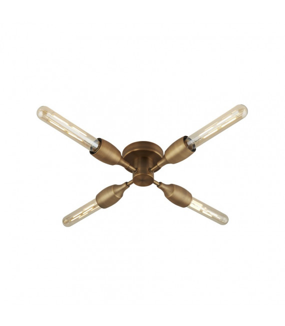 Deckenleuchte Röhren Stahlbronze 4 flammig 8cm