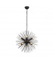 Suspension Sputnik Acier doux Noir mat 10 ampoules 56cm