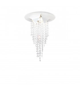 Design Cast iron ceiling light 1 bulb Matt white