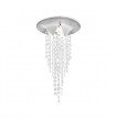 Design cast iron ceiling light 1 silver bulb
