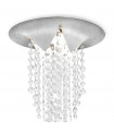 Plafonnier Design Fonte 1 ampoule Argent