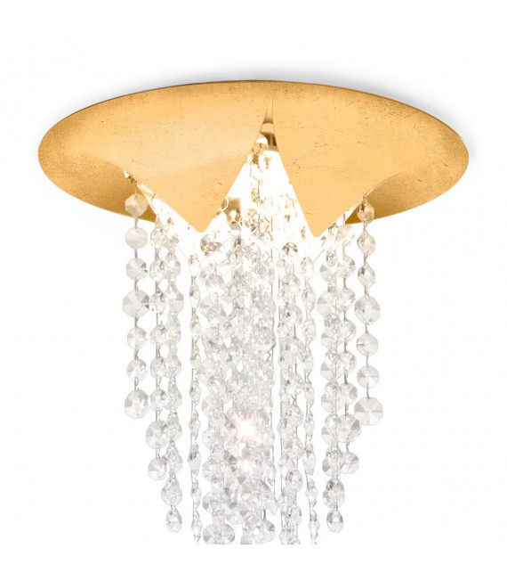 Design cast iron ceiling light 1 bulb Gold