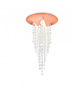 Plafonnier Design Fonte 1 ampoule Cuivre
