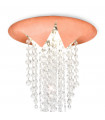 Plafonnier Design Fonte 1 ampoule Cuivre