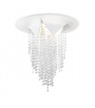 Design Cast iron ceiling light 4 bulbs Matt white