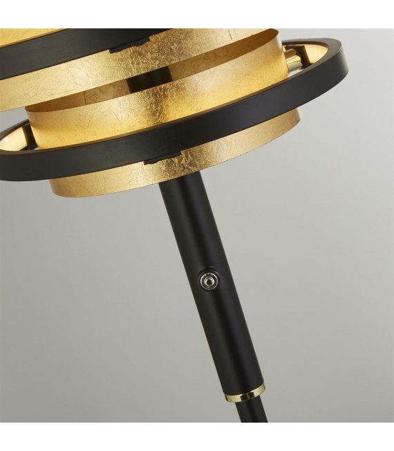 Lampada da terra a LED integrata Hive Acciaio dolce, alluminio Ottone lucido, oro, nero opaco 5 lampadine 148 cm