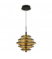 Hive integrated LED ceiling light Aluminium, mild steel Polished brass, gold, Matt black 5 bulbs 54cm