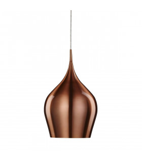 Colgante Cobre Vibrante 1 bombilla 160cm