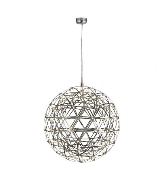 Plafoniera LED integrata Galaxy Alluminio, acciaio dolce Cromo 64 Cm