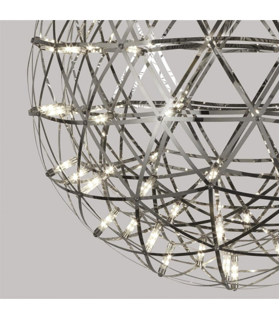 Plafoniera LED integrata Galaxy Alluminio, acciaio dolce Cromo 64 Cm
