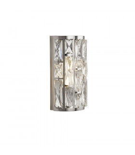 Applique murale Bijou Acier doux Chrome 2 ampoules 27cm