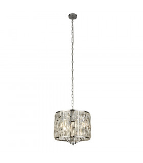 Bijou pendant light Mild steel Chrome 3 bulbs 37cm