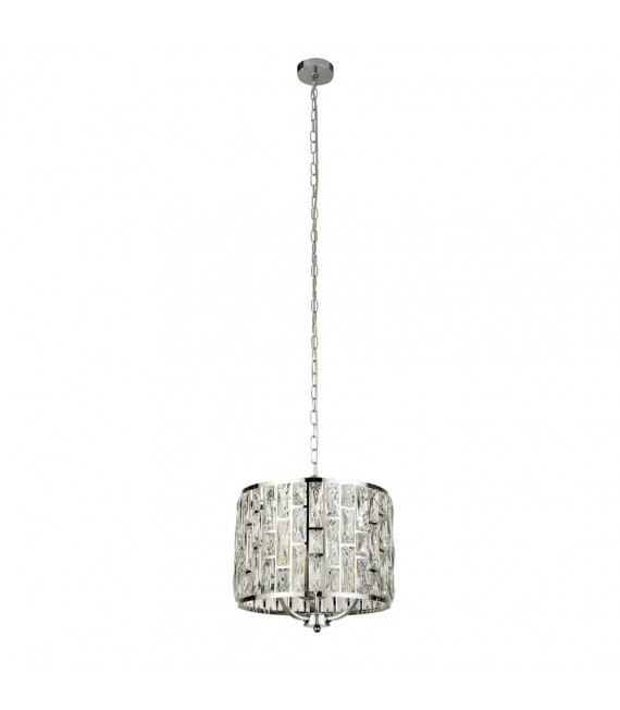 Lampada a sospensione Bijou Acciaio dolce Cromo 3 lampadine 37cm