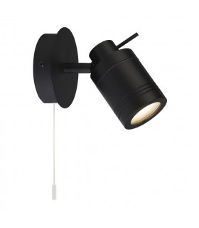 Spotlight Samson Acrilico, plastica, acciaio inossidabile, acciaio dolce Nero opaco, satinato 1 lampadina 16 cm