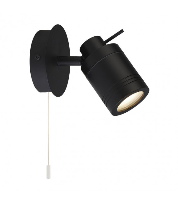 Spotlight Samson Acrilico, plastica, acciaio inossidabile, acciaio dolce Nero opaco, satinato 1 lampadina 16 cm