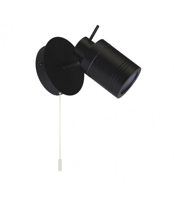 Spotlight Samson Acrylic, plastic, stainless steel, mild steel Matte black, Frosted 1 bulb 16cm