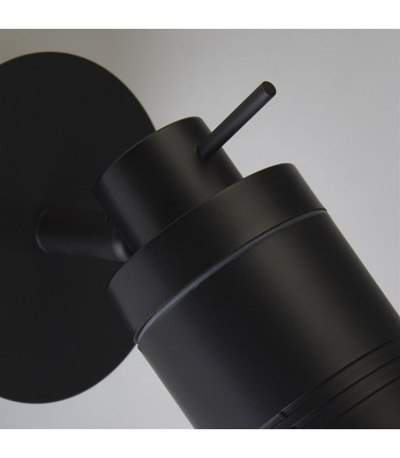 Spotlight Samson Acrylic, plastic, stainless steel, mild steel Matte black, Frosted 1 bulb 16cm