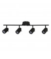Samson spotlight bar Acrylic, plastic, stainless steel, mild steel Matte black 4 bulbs 19.5cm