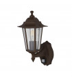 Sensor garden light Alex Glass, molded Clear, rust brown 1 bulb 37cm
