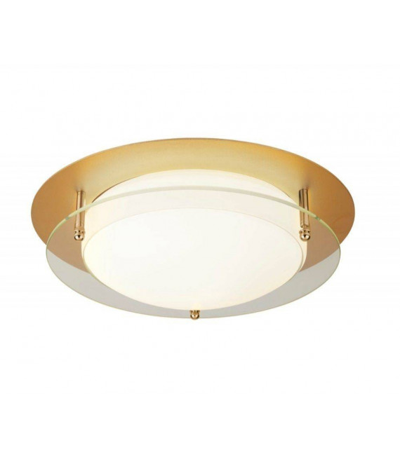 Plafón Baño Aluminio Oro 1 bombilla 10cm