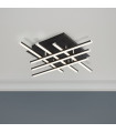 Matrix integrated LED ceiling light Mild steel Matt black 6 bulbs 8.5cm