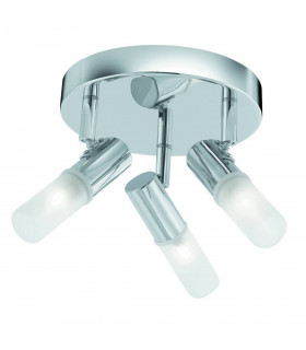 Ceiling lamp Spot Mars Frosted glass Chrome 3 bulbs 16cm