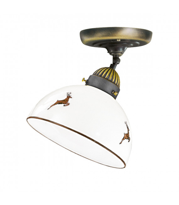 Ceiling light Nonna Antique brass 1 bulb 19cm